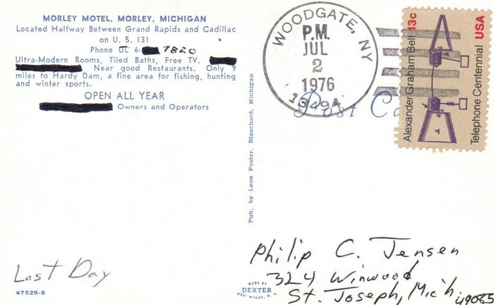 Morley Motel - Old Postcard (newer photo)